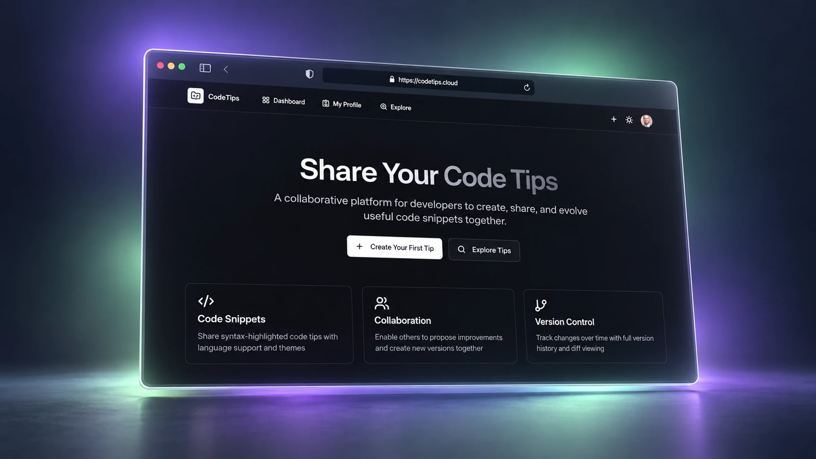 Code Tips Platform preview